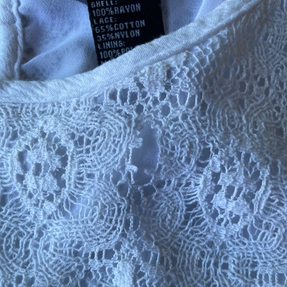 Marianne Rayon cotton nylon top sleeveless white top size 3x - Picture 8 of 8